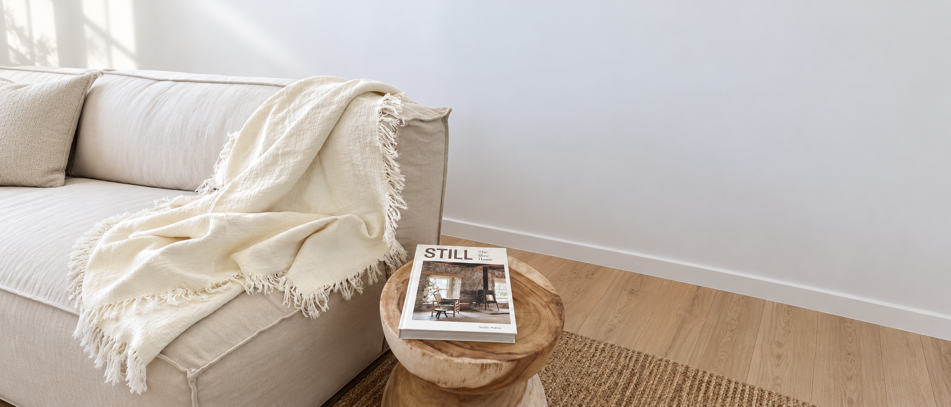 Decorative pillows in a quiet living space